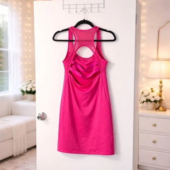 ✨ Fabletics Athletic Mini Dress | Barbiecore Pink Size M - Picture 2 of 7